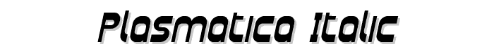 Plasmatica Italic font